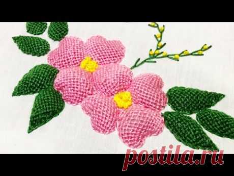Hand Embroidery: Padded Lace Stitch