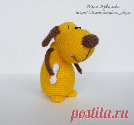 Желтая собачка: схема амигуруми | Hi Amigurumi