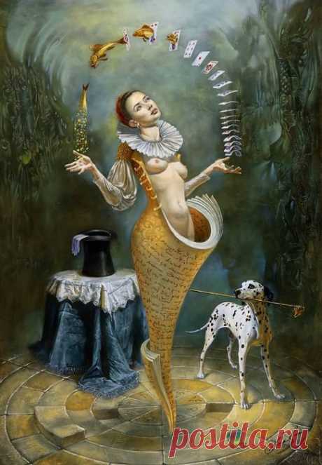 Illusions of Absurdity. Magica Lesson II, Michael Cheval (Михаил Хохлачев), арт галерея живописи. Страница get.