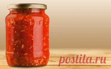 Pomidorų ir ryžių mišrainė žiemai be acto - receptas | La Maistas