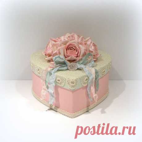 Shabby Chic Box Shabby Chic Decor Pink Heart от uniqueboxboutique