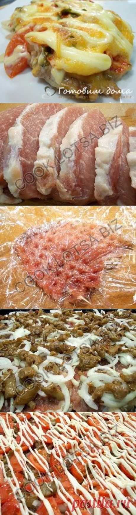 Мясо по-французски с грибами готовим дома рецепт с фото