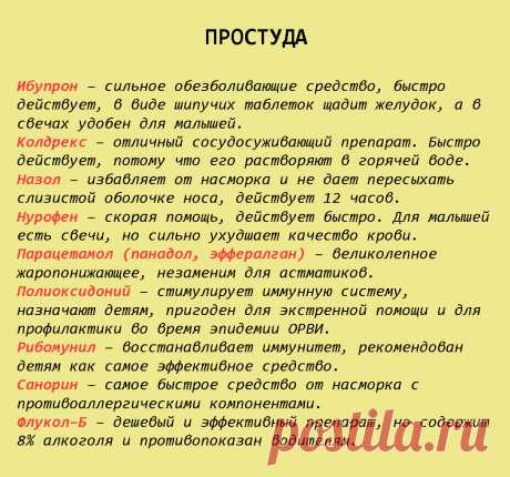 Вот шпаргалка на всю жизнь: 99 лекарств, которые могут вылечить почти все - Lifter