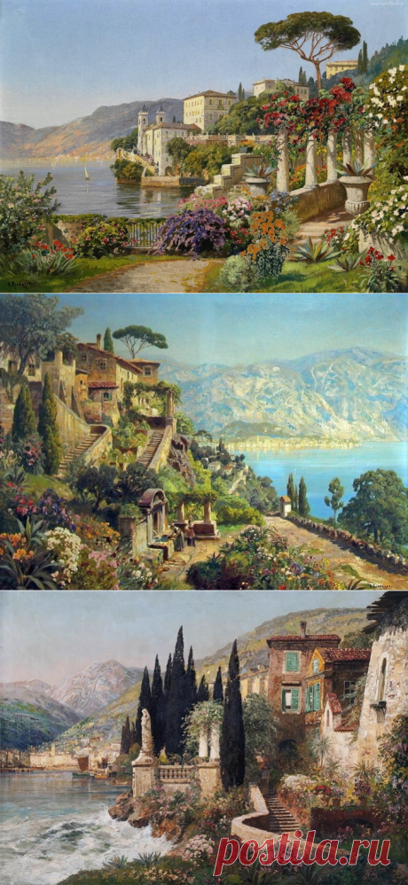 Австрийский художник Алоис Арнеггер (Alois Arnegger 1879 г. – 1963 г.).