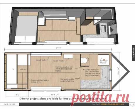 Open Concept Rustic Modern Tiny House Framing Shell – Spruc*d Market