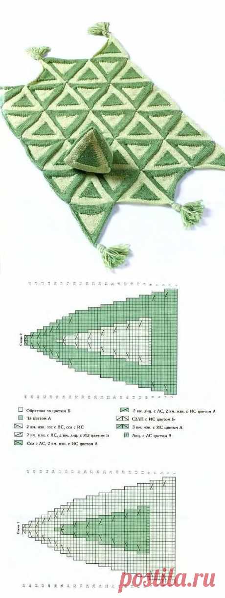Одеяло из треугольников
