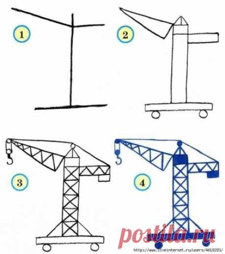 Рисуем транспорт - Поделки с детьми | Деткиподелки