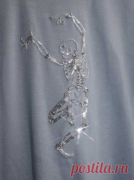 Танцующий скелет Модная одежда и дизайн интерьера своими руками