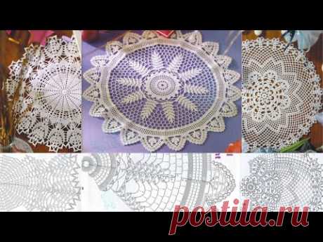 Top class  hand knitted crochet doily designs with graphics