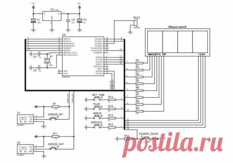 Часы с будильником на контроллере ATMEGA8 - Часы - Конструкции для дома и дачи - [Каталог статей]