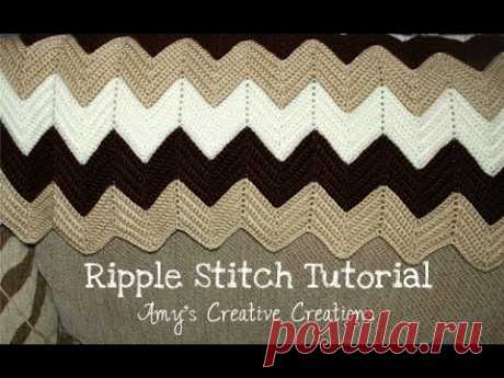 Crochet Ripple Stitch Afghan Tutorial - Crochet Jewel