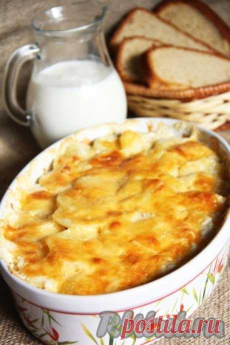 Картофель со сливками и сыром в духовке - рецепт с фото