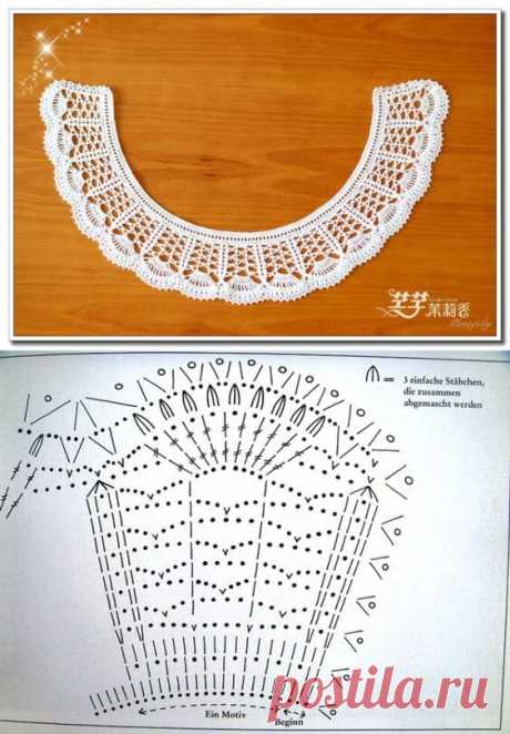 Красивые вязаные ВОРОТНИЧКИ. Вязание крючком. Фото и схемы. | Рукодельная Лавка Ольги Суховой | Дзен