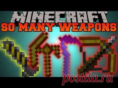 Minecraft: SO MANY WEAPONS (CHAINSAWS, SWORDS AND LIGHTSABER) So Many Swords Mod Showcase - YouTube
