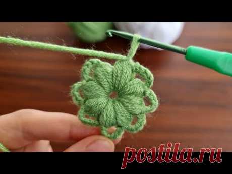 Super Easy Crochet Knitting Motif ❤ Çok Kolay Muhteşem Tığ İşi Motif Yapılışı ✔