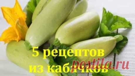 5 РЕЦЕПТОВ, после которых вы полюбите КАБАЧКИ