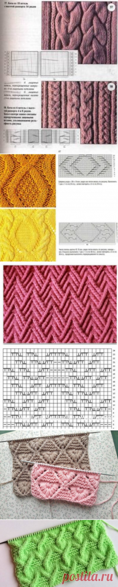 Объемные узоры спицами (110 фото) - простые схемы и описание вязания для начинающих: соты, резинка, по кругу