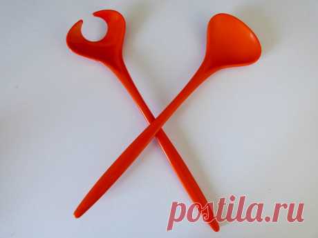 Vintage salad servers Rosti Mepal