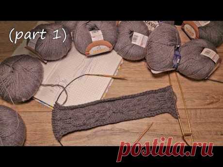 Кардиган – реглан от воротника (часть 1) Cardigan - Raglan from the collar (part 1)