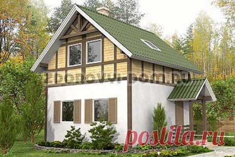 Проект Бавария 61 | Каркасно-панельный дом 6.00 x 6.00 м