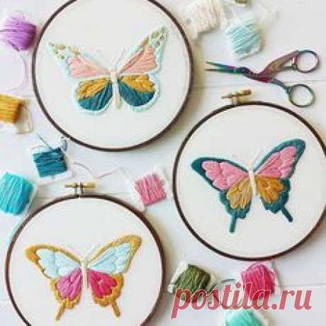 Butterfly PDF embroidery pattern.