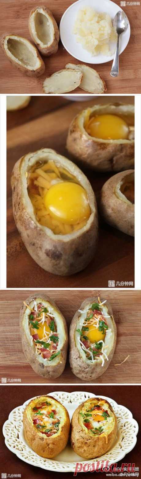 Яйцо в картошке