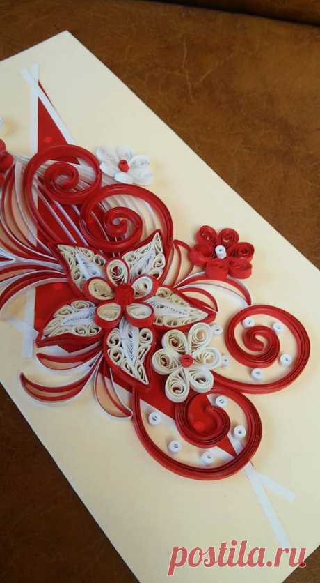 Quilling card от Byushandmade на Etsy