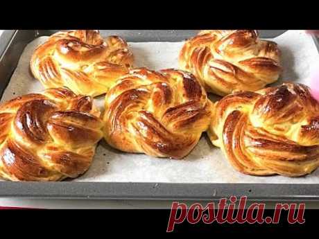 ПЛЮШКИ Розочки. Такое тесто Вы будете готовить часто/Rosette Buns