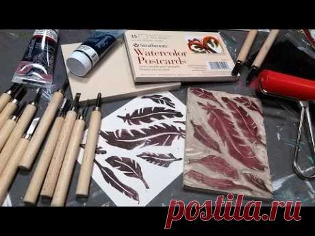 (11) Stamp Carving Basics // Block Printing How-To // DIY Rubber Stamps - YouTube