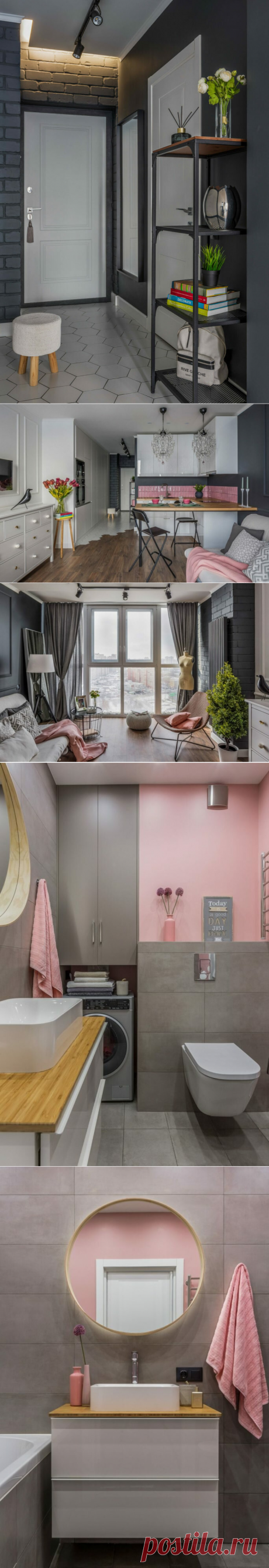 Белый, серый и немного розового... Стильный интерьер студии для девушки | DECOrry | Яндекс Дзен