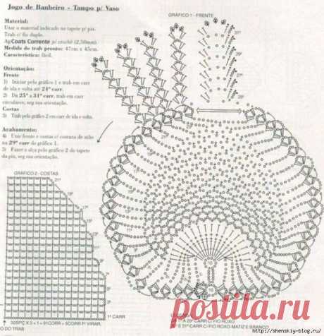 5 кpacивыx кoвpикoв для дoмa - вяжeм кpючкoм!.