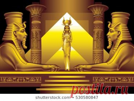 Two Egyptian Sphinx Queen On Black Stock Vector (Royalty Free) 530580847 | Shutterstock
