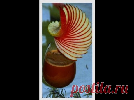 Décorer un verre avec une ellipse en pomme - YouTube