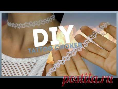 DIY: Tattoo Choker. Как сделать тату чокер?