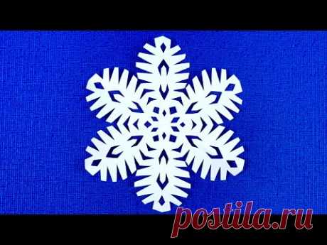Красивая и Ажурная снежинка из бумаги Paper Snowflake.#Снежинки #Узорыдляснежинок #снежинкиизбумаги
