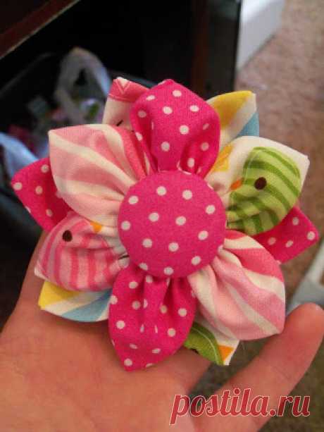 Our Little Life...: Fabric Flower Tutorial