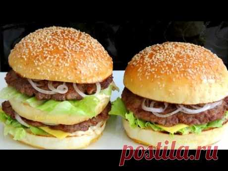 ВКУСНЫЙ БИГ МАК ГАМБУРГЕР  вкусно и просто - bánh Hamburger BigMac Hamburger Cheeseburger