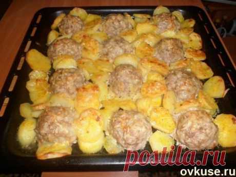 Мясные &quot;ёжики&quot; с картошкой под сыром - Простые рецепты Овкусе.ру
