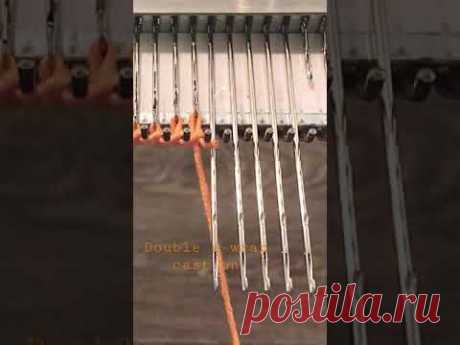 Double e-Wrap Cast On on Knitting Machine l Nabieranie Oczek Metodą Podwójnej Litery e - YouTube