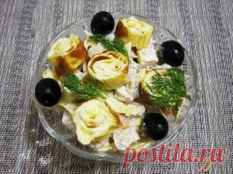 Салат с блинчиками - пошаговый рецепт с фото