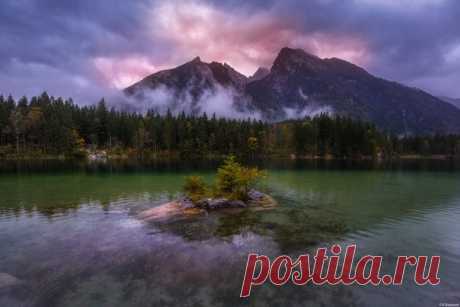 Озеро Hintersee, Германия.