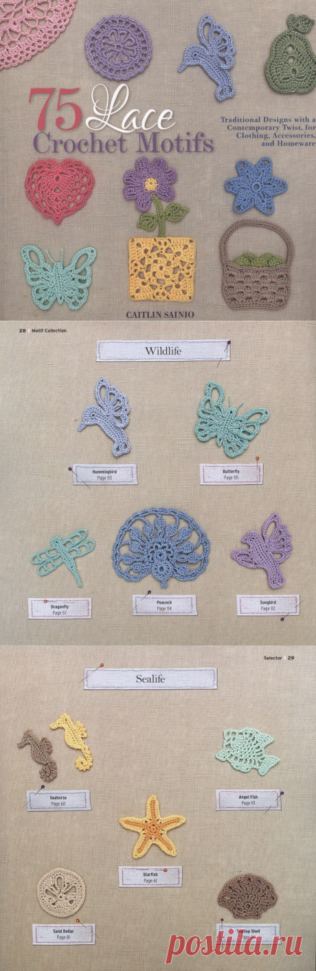 75 Lace Crochet Motifs