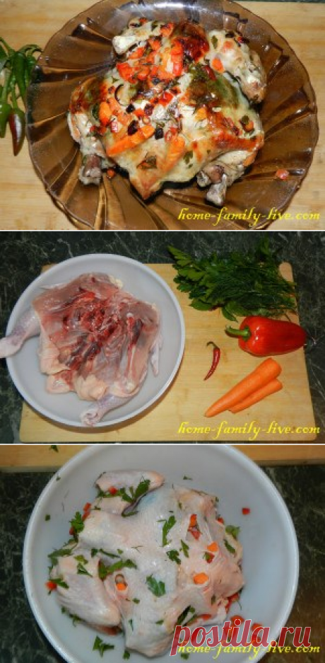 Курица запеченная в рукаве/Сайт с пошаговыми рецептами с фото для тех кто любит готовить