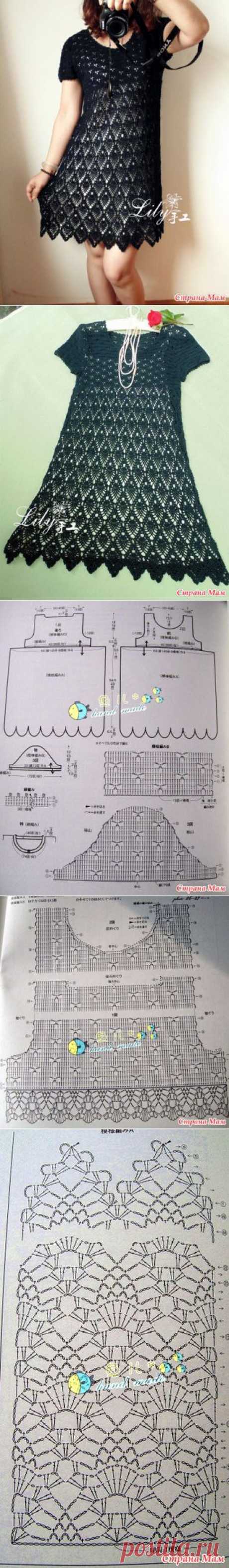 *Платье узором &quot;Ананас&quot; - Все в ажуре... (вязание крючком) - Страна Мам