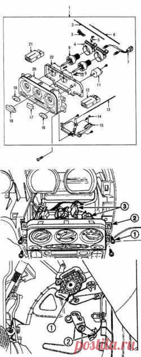 Daewoo Matiz | Снятие и установка узлов системы отопления и вентиляции | Дэу Матиз
