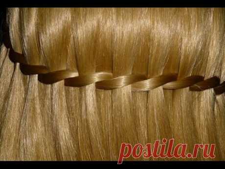 Коса водопад. Причёска с плетением для средних и длинных волос