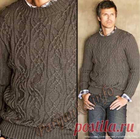 Пуловер с круглым вырезом (м) 290 Creations 10/11 Bergere de France №4670