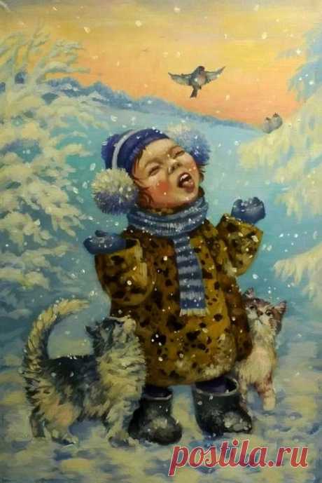 Забавный и трогательный кошачий мир художницы Киры Паниной - 2 | Лолкот.Ру