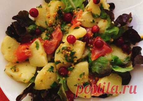 Картофельный салат с форелью - пошаговый рецепт с фото. Автор рецепта Ирина . - Cookpad