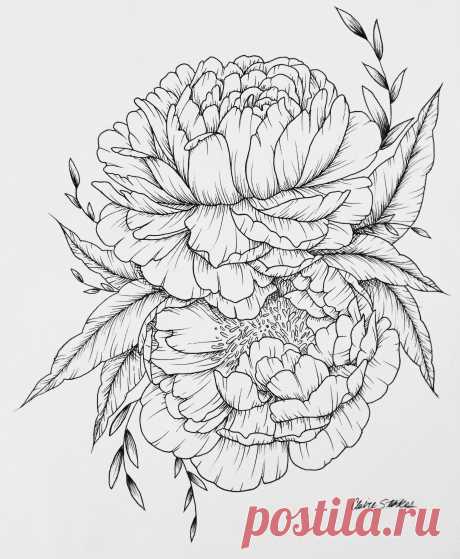 Peony Tattoo. Contact Me For Custom Drawings Clairestokes93@yahoo.com  AA5 Oct 22, 2016 - Peony tattoo. Contact me for custom drawings clairestokes93@yahoo.com  Or check out my Instagram clairestewart25. Plus my etsy is where it&#x27;s